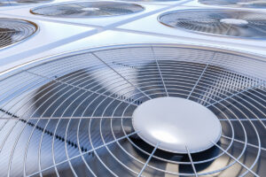 A close-up image of fans in an industrial air system in El Paso.